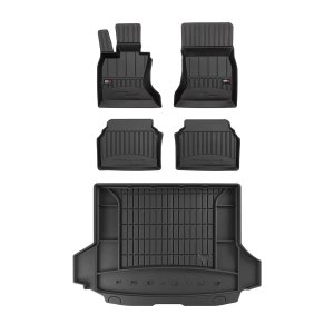 BMW 5 Series Gran Turismo F07 Floor-Trunk Mats - Omac - 3D Premium - Black - '09-'17